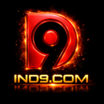 IND9 Game official logo with red 9 design on black background